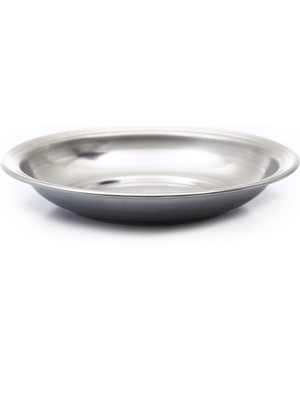 Bay Dursan Baydursan PASLANMAZ ÇELİK TABAK, METAL PARLAK YEMEK TABAĞI KALIN ÇELİK NO.4