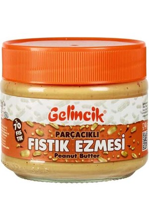 Şekersiz Fıstık Ezmesi Parçacıklı 300 gr Kavanoz