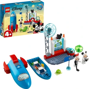 # Disney Mickey and Friends Mickey Fare ve Minnie Fare#nin Uzay Roketi 10774 Çocuklar için Yaratıcı Oyuncak Yapım Seti (88 Parça)
