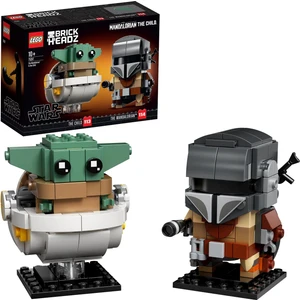 LEGO® BrickHeadz# Star Wars# The Mandalorian# & The Child 75317- 10 Yaş ve Üzeri Star Wars Sevenler İçin Baby Yoda İçerenYaratıcı Oyuncak Yapım Seti (295 Parça)