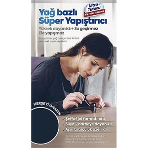 Super Glue Yağ Bazlı Süper Yapıştırıcı (2'li PAKET)20GR