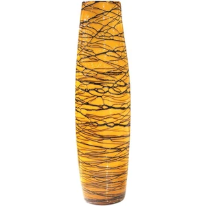 Dekoratif Cam Vazo Sarı 50 cm