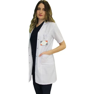 Safa Forma Klasik Yaka Kadın Doktor Önlüğü , Hemşire , Öğretmen , Lab Eczacı Laboratuvar Önlüğü , Beyaz Önlük