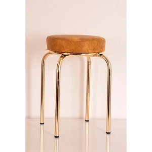 Yılmaz Masacılık 3 Adet Sarı Luma Altın Ahtapot Tabure Mutfak Taburesi Demir Tabure