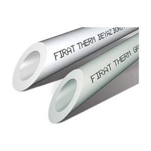 Fıratboru PN25 Pprc Plastik Boru 20 Mm.  Beyaz Temiz Su Tesisat Borusu 2 Mt.