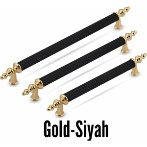 Trend Kulp Trend Gold - Siyah Retro Dolap Çekmece Mobilya Kulpları