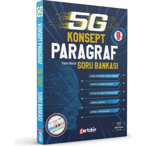 Artıbir Yayınları 5G Konsept Paragraf Yeni Nesil Soru Bankası 8. Sınıf