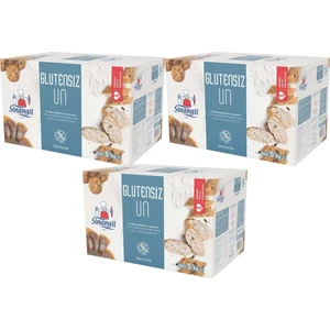 Glutensiz Un Kutu Çölyak Diyetine Uygun 3'lü 5 kg