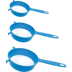 3 Adet Süt Süzgeci - Un Makarna-Pirinç Yıkama Süzgeci