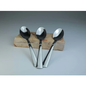 Çay Kaşığı Paslanmaz Çelik Duman Kaşık Sarı Kutu 12 Li Paket