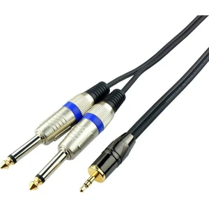 Bilgisayar-Amfi Kablosu 3.5 mm Stereo 2 x 6.3 mm Kablo 2 Metre