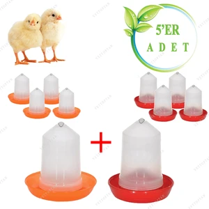 Mutlu Tavukçuluk Civciv Bıldırcın Güvercin Suluk ve Yemlik Takım 750 ml 10 Adet Şebap Filo Güvercini Yavru Kuş Horoz