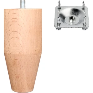 Ahşap Koltuk Ayağı / Uzunluk: 20 cm / Çap :5.5 cm