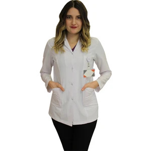 Safa Forma Gömlek Yaka Kadın Kısa Boy - Uzun Kol Doktor Önlüğü , Öğretmen Önlüğü , Hastane Forması , Beyaz Önlük