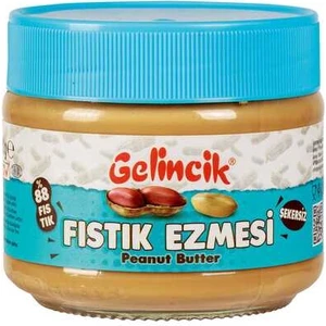 Gelincikşekersiz Fıstık Ezmesi Krem 300 gr Kavanoz
