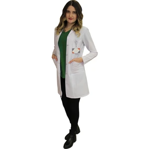 Safa Forma Gömlek Yaka Kadın Orta Boy - Uzun Kol Doktor Önlüğü , Öğretmen Önlüğü , Hastane Forması , Beyaz Önlük