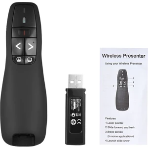 Good Shop 2.4ghz Kablosuz USB Powerpoint Sunumu Ppt Flip Pen Pointer Clicker Presenter Dahili Alıcı Kırmızı Işık Uzaktan Kumanda (Yurt Dışından)