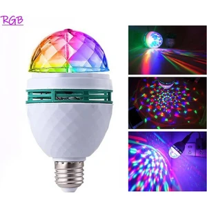 3 Watt Rgb 360 Derece Dönen LED Disko Topu