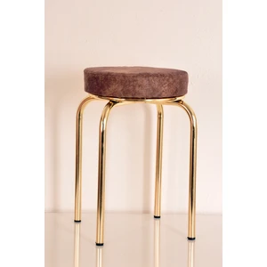 Yılmaz Masacılık 6 Adet Kahverengi Ninova Altın Ahtapot Tabure Mutfak Taburesi Demir Tabure