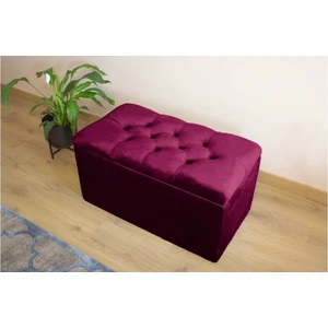 Lüks Kapitoneli Sandıklı Puf 110 cm