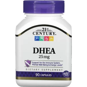 21ST Century  Dhea 25MG Calcium 44MG, 90 Capsules..(Adınıza Faturalı Resmi Orj Amerikan Ürünü)
