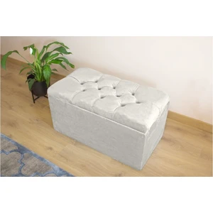 Lüks Kapitoneli Sandıklı Puf 80 cm