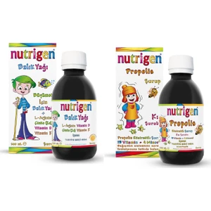 Çocuklar Için Vitamin Şurup Seti-Balık Yağı Şurubu 200 ml + Propolis Ekstratlı Kış Şurubu 200 ml