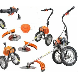 Alman Style Eco  4hp Tekerlekli Motorlu Tırpan Benzinli Çim Ot Çayır Biçme Kesme Makinesi