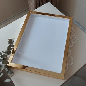 Verda Çerçeve 30X40 cm Yeni Trend Gold Pleksi Kaplı Çerçeve! Gül Kutusu