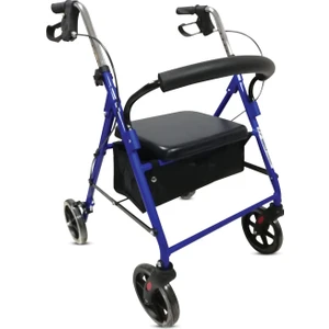 Rolatör 4 Tekerlekli Yürüteç 130 kg Taşıma Kapasiteli