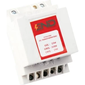End Elektrik 15X24 Zil Trafosu 15W 24V