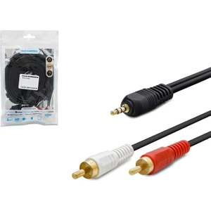 Aux Kablo 2rca 3.5mm Jack 1.5mt Gold Hadron HN-4022A