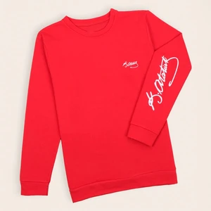 Kırmızı K.a Imzalı Sweatshirt