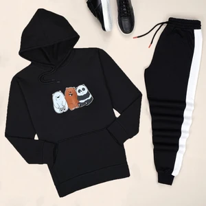 Siyah Panda Eşofman Takımı