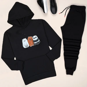 Siyah Panda Eşofman Takımı