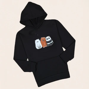 Siyah Panda Sweatshirt