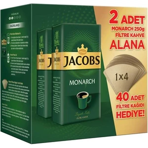 Monarch Filtre Kahve 250GRX2 + Filtre Kağıdı 40 Adet