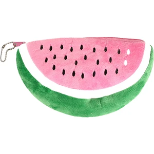 Yarım Karpuz Peluş Kalem Çantası (Yurt Dışından)