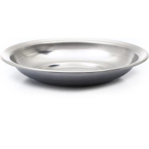 BAYDURSAN PASLANMAZ ÇELİK TABAK, METAL PARLAK YEMEK TABAĞI KALIN ÇELİK NO.6