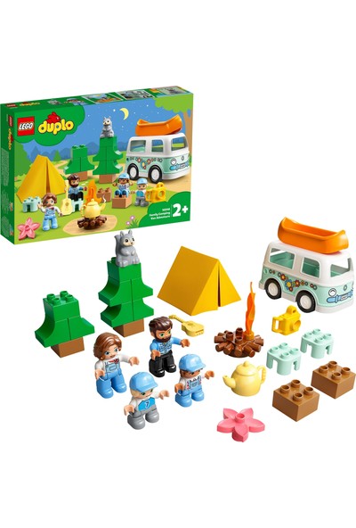 LEGO® Duplo® Kasabası Ailece Karavan Macerası 10946 Çocuklar İçin Kamp Temalı Yapım, Oyun ve Öğrenme Oyuncağı (30 Parça)