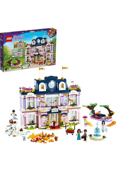 LEGO® Friends Büyük Heartlake City Oteli 41684 Yapım Seti; Emma, Stephanie, River ve Amelia Mini Bebekleri Dahildir (1308 Parça)