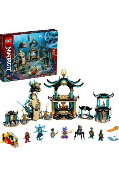 LEGO® Ninjago® Sonsuz Deniz Tapınağı 71755 Yapım Seti; Nınjago Kai ve Yılan Oyuncağı İçeren Su Altı Oyun Seti (1060 Parça)
