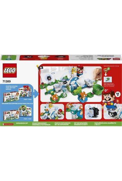 LEGO® Super Mario™ Lakitu Gökyüzü Dünyası Ek Macera Seti 71389 - Çocuklar için Yaratıcı Oyuncak Yapım Seti (484 Parça)