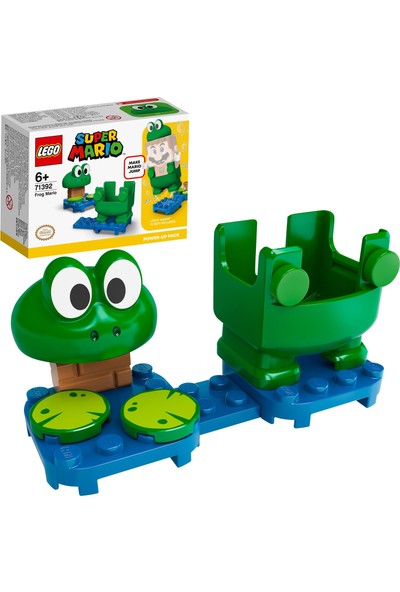 LEGO® Super Mario™ Kurbağalı Mario Kostümü 71392 - Yaratıcı Çocuklar için Koleksiyonluk Oyuncak Yapım Seti (11 Parça)