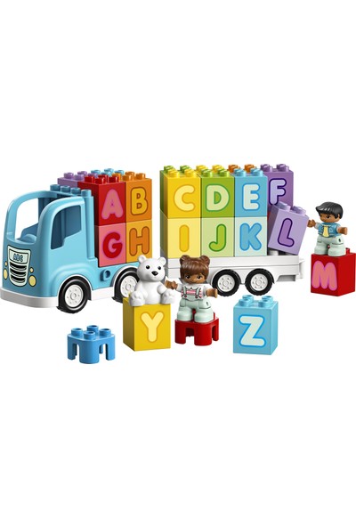 LEGO® DUPLO 10915 Alfabe Kamyonu Yapım Seti - Okul Öncesi Çocuk için Öğretici Oyuncak