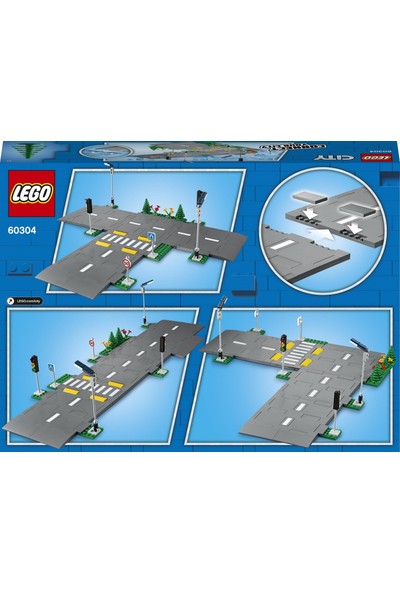 LEGO® City Yol Zeminleri 60304 - Çocuklar için Oyuncak Yapım Seti (112 Parça)