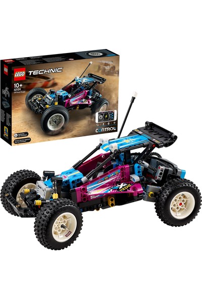 LEGO® Technic Arazi Jipi 42124 - Çocuk ve Yetişkinler için Koleksiyonluk Kumandalı Retro Jip Oyuncak Araba Yapım Seti (374 Parça)