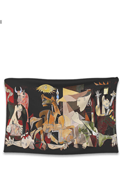 Hobimania Duvar Örtüsü Tapestry Pablo Picasso Renkli Guernica 150X100 cm Duvar Dekorasyon Moda