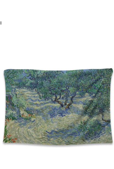 Hobimania Duvar Örtüsü Tapestry Vincent Van Gogh Olive Orchard 150X100 cm Duvar Dekorasyon Moda