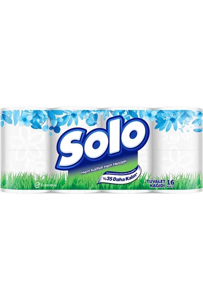 Solo Tuvalet Kağıdı Akıllı Seçim Çift Katlı 16'li